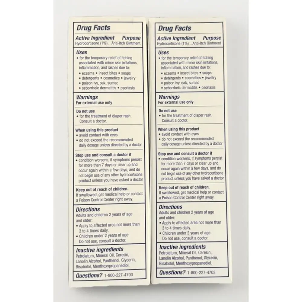 Aquaphor Children’s Itch Relief Ointment 1% Hydrocortisone 1oz 2 Pack EXP 05/26